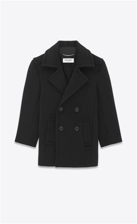 ysl peacoat